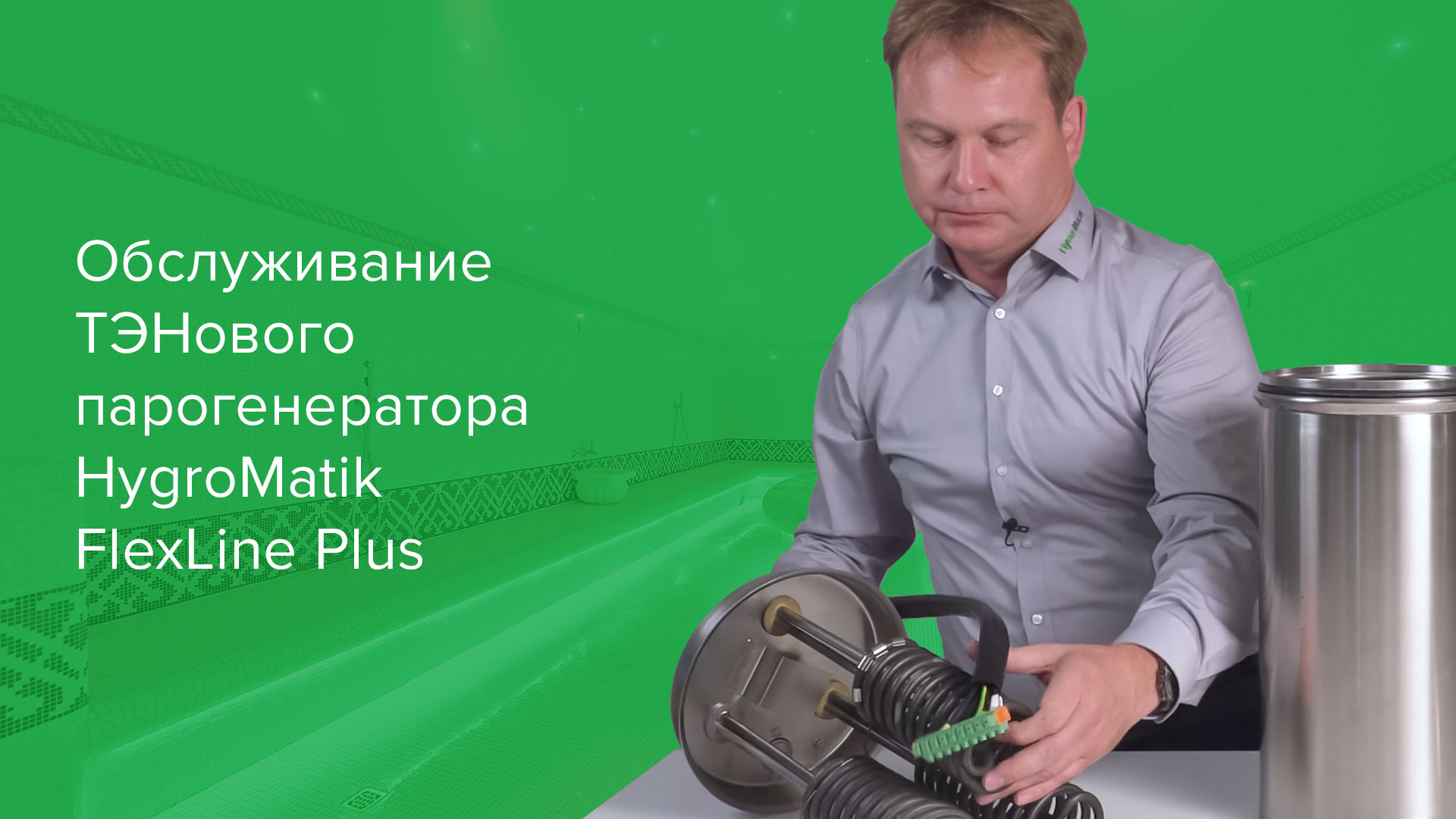 Обслуживание ТЭНового парогенератора HygroMatik FlexLine Plus